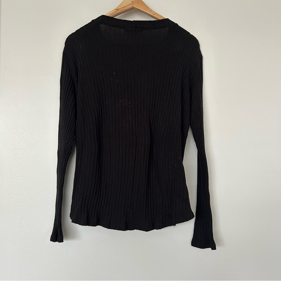 Jolie drape front ribbed knit sweater 1X - Picture 2 of 6